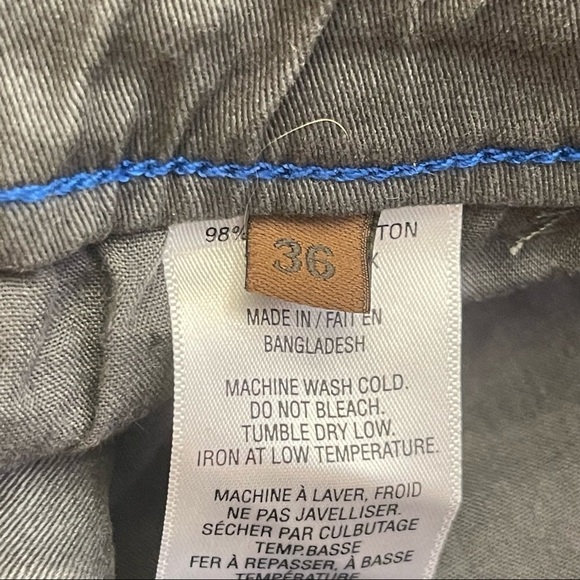 Tainted Denim Men Grey Stretch Pockets Elastic Tie Waist Joggers Jeans S… - Picture 8 of 8